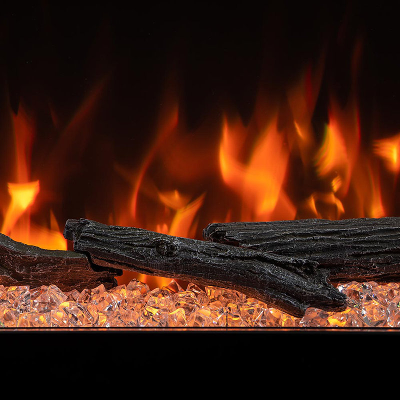 Modern Ember Highmark Smart Linear Electric Fireplace 10 Flame Colors